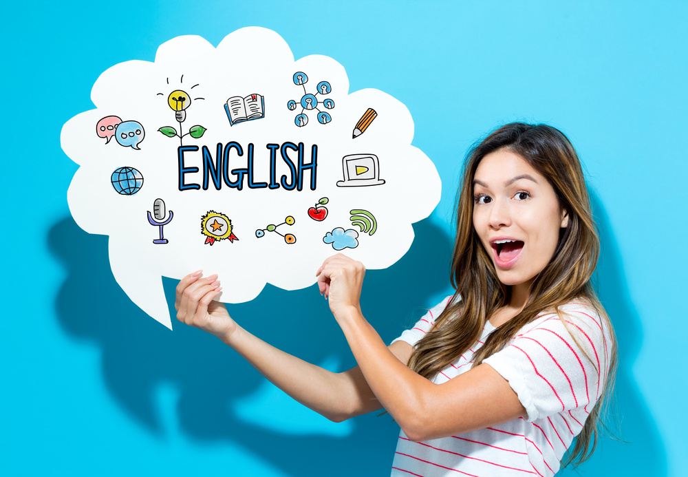 Cartel de inglés